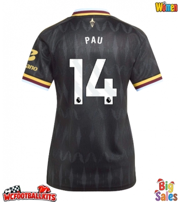 Aston Villa Pau Torres #14 Replica Away Stadium Shirt for Women 2026-27 Short Sleeve